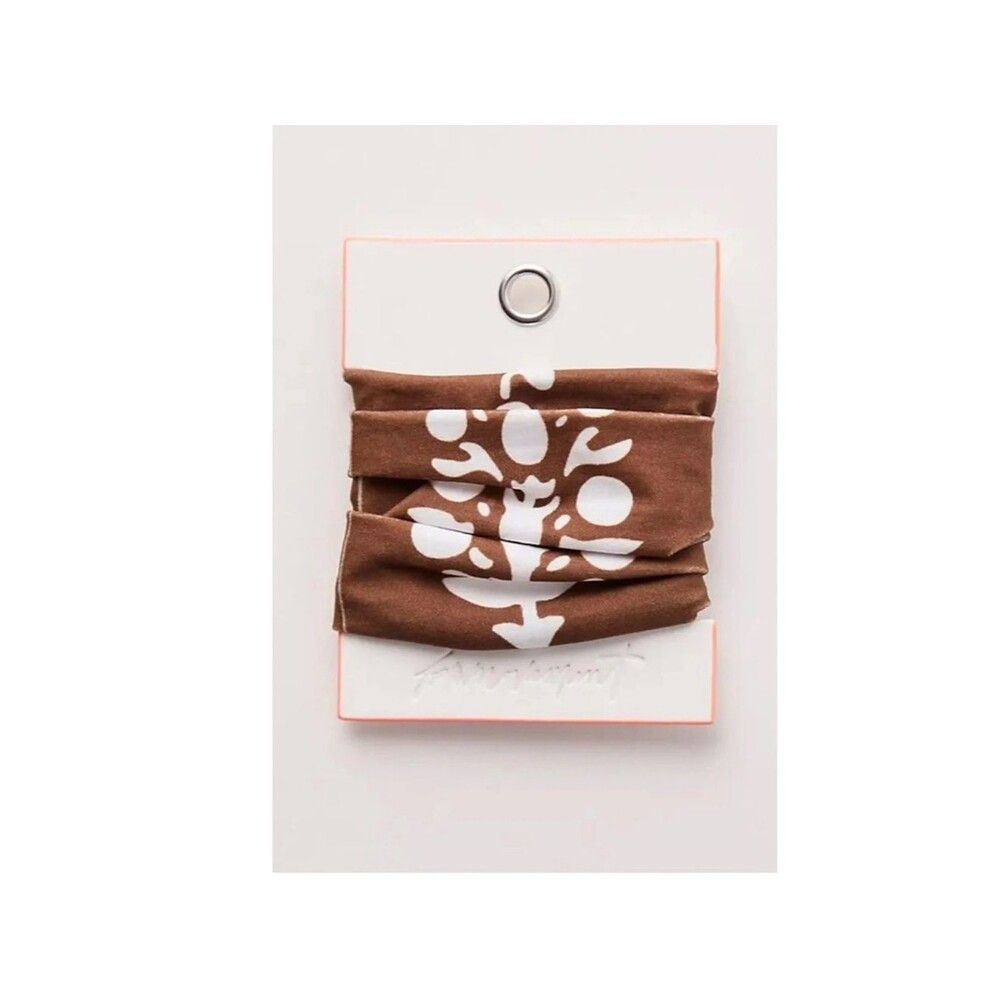 FP Movement by Free People Rumble Hair Ties Brown big Logo NWT